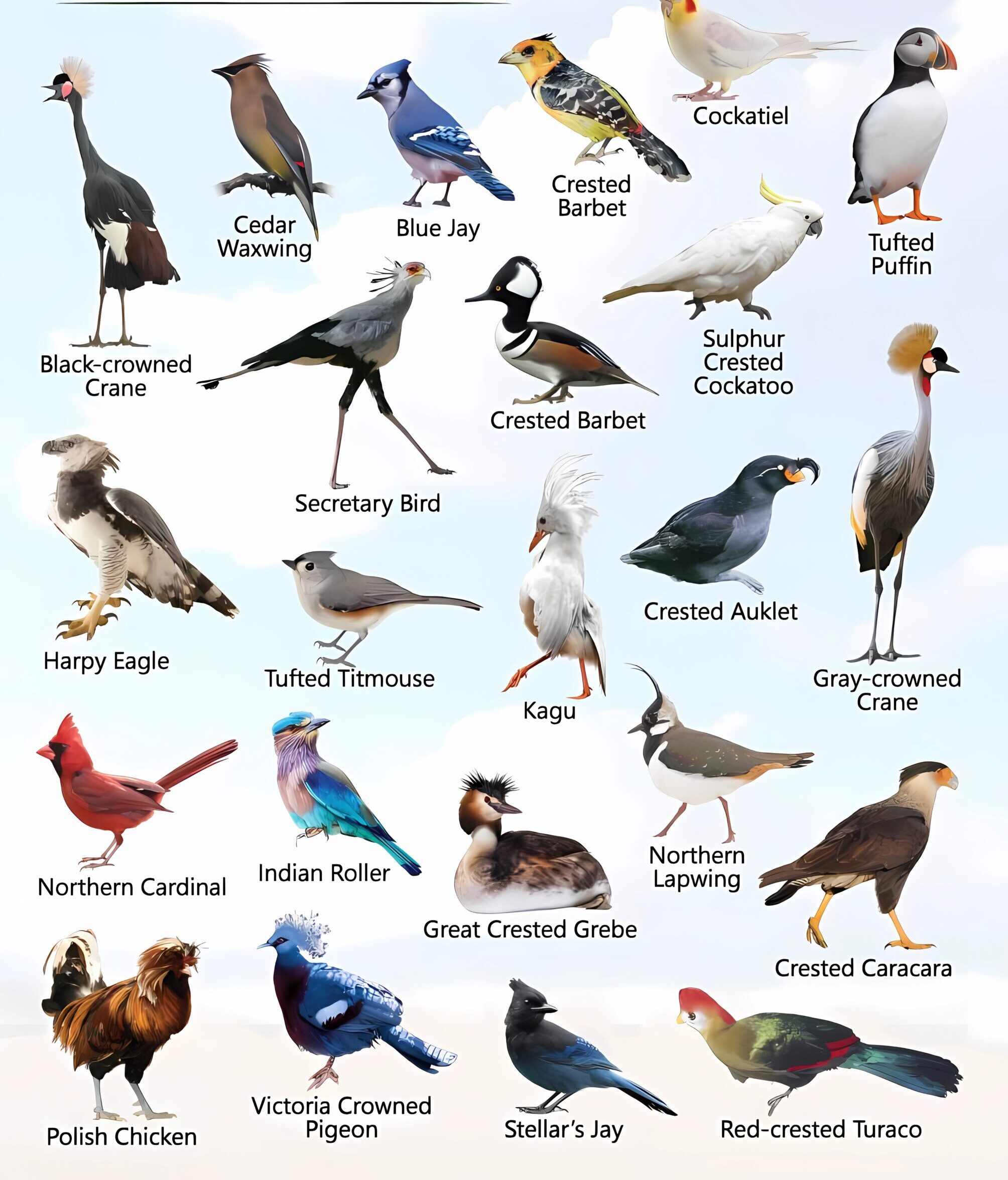 Crested Birds: A Marvel of Avian Evolution