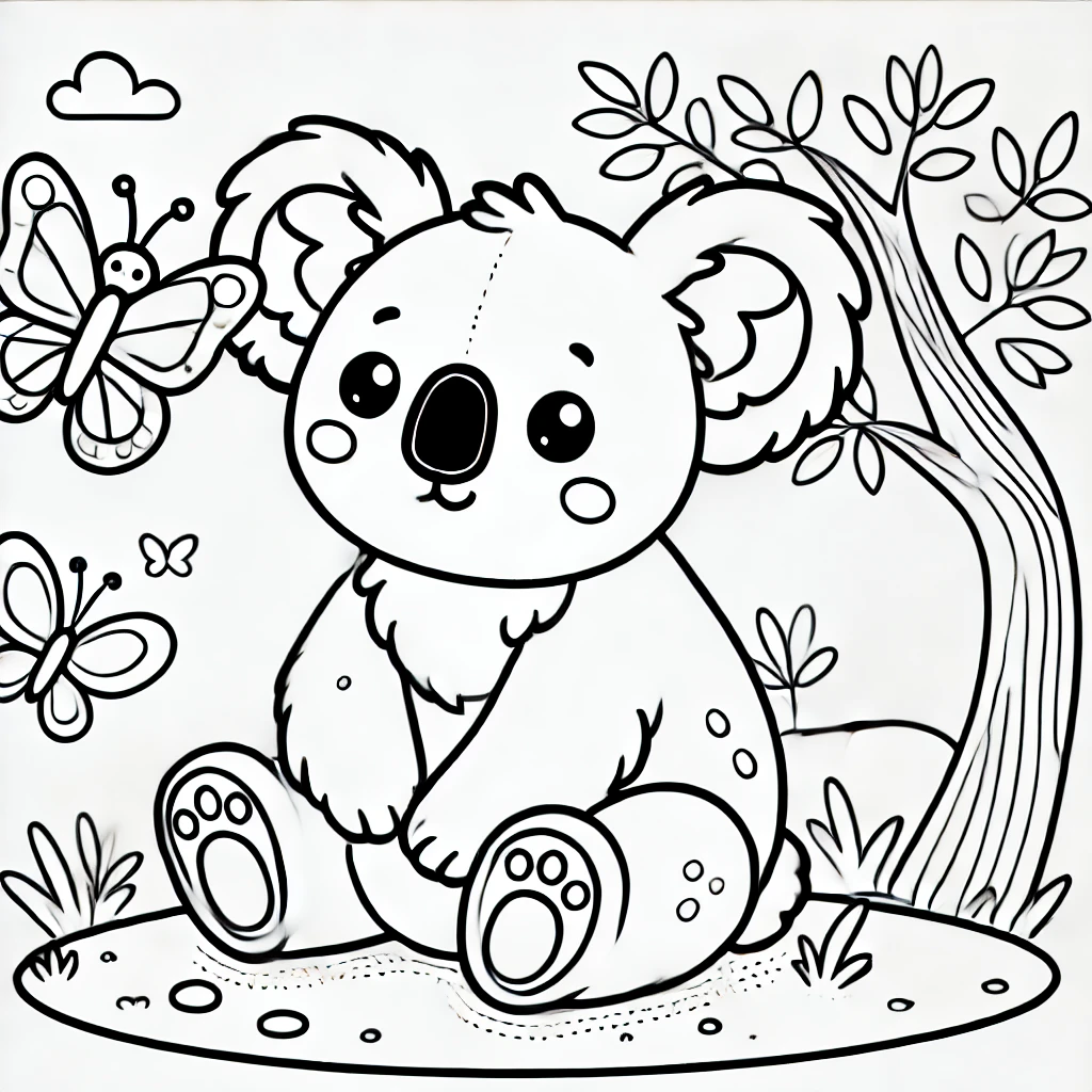 How to Draw a Cute Koala